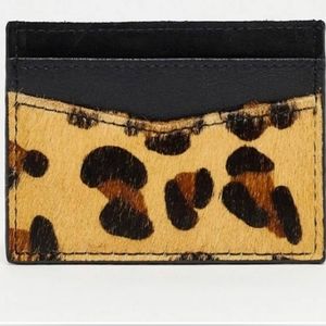 NWT Leopard Animal Print Card Holder
